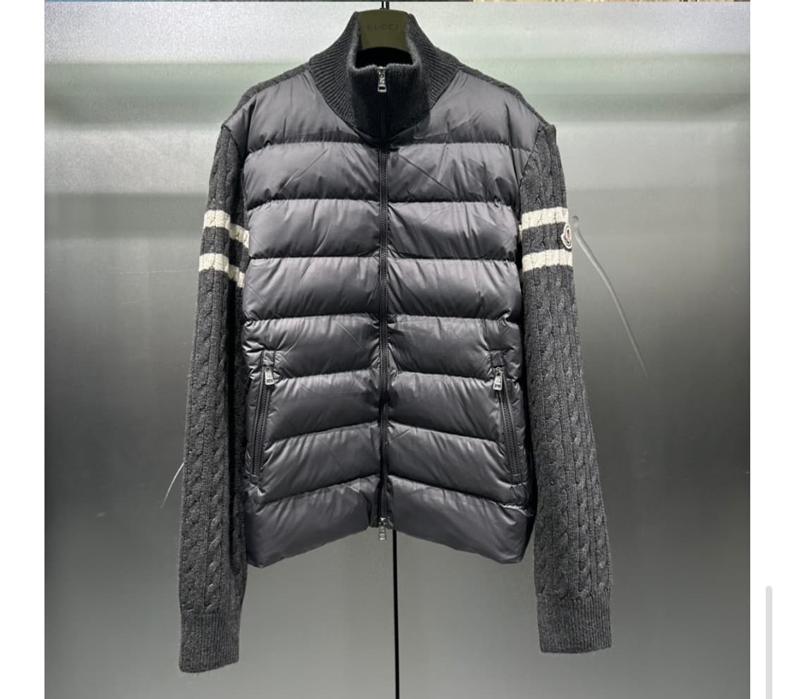 (새상품)몽클레어 니트패딩 그레이/블랙 남녀공용 상품이미지1