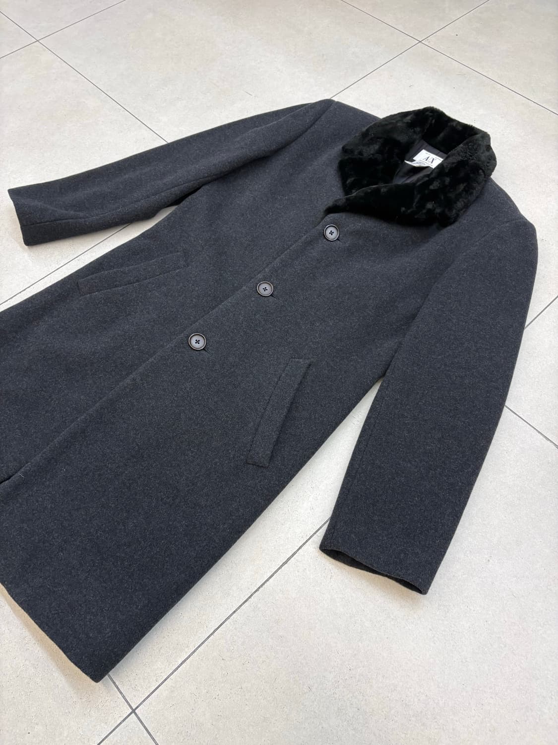 [ 38 ] 아르마니 익스체인지 퍼카라 울 코트 상품이미지3