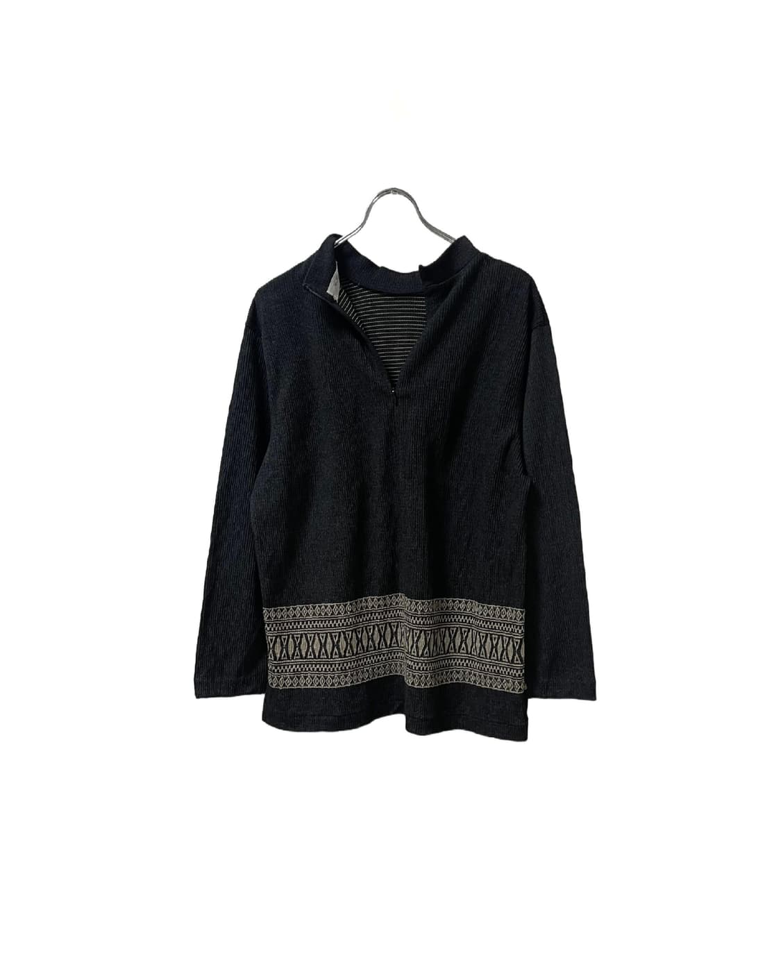 Ethnic Ribbed Half-neck Knit BL 상품이미지2