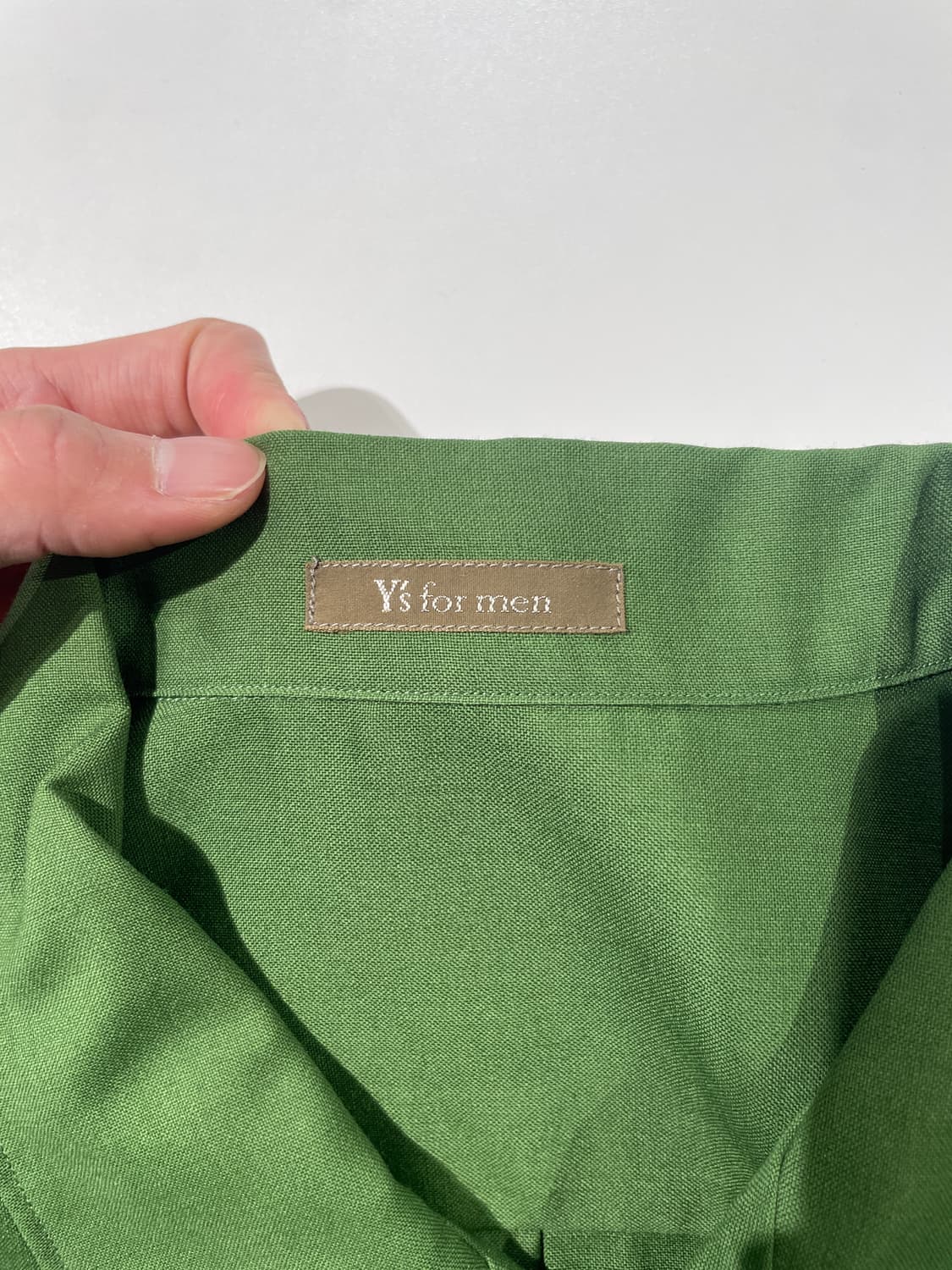 와이즈 포 맨 그린 싱글 포켓 카라 셔츠 상품이미지7