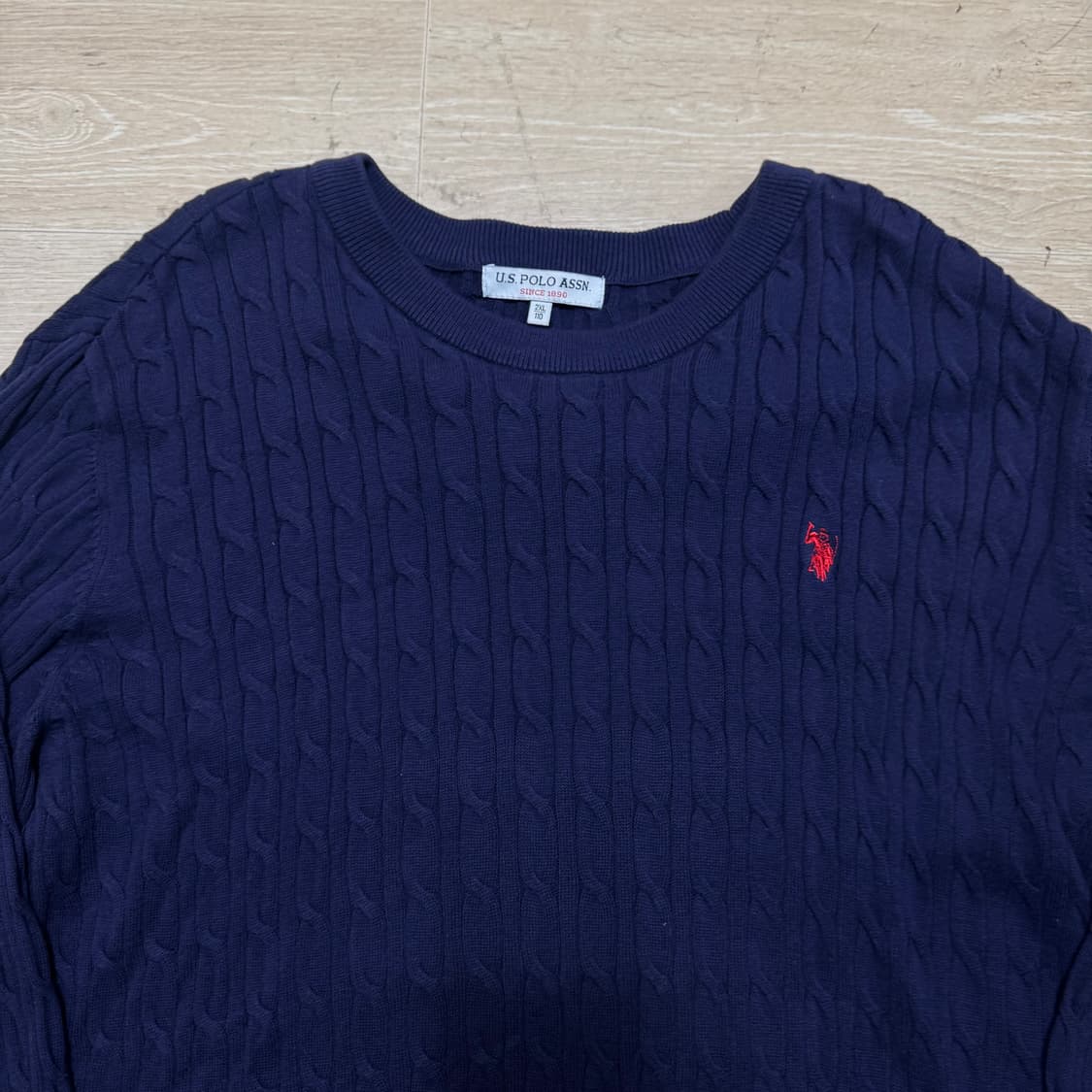 US폴로 케이블 니트 상품이미지2