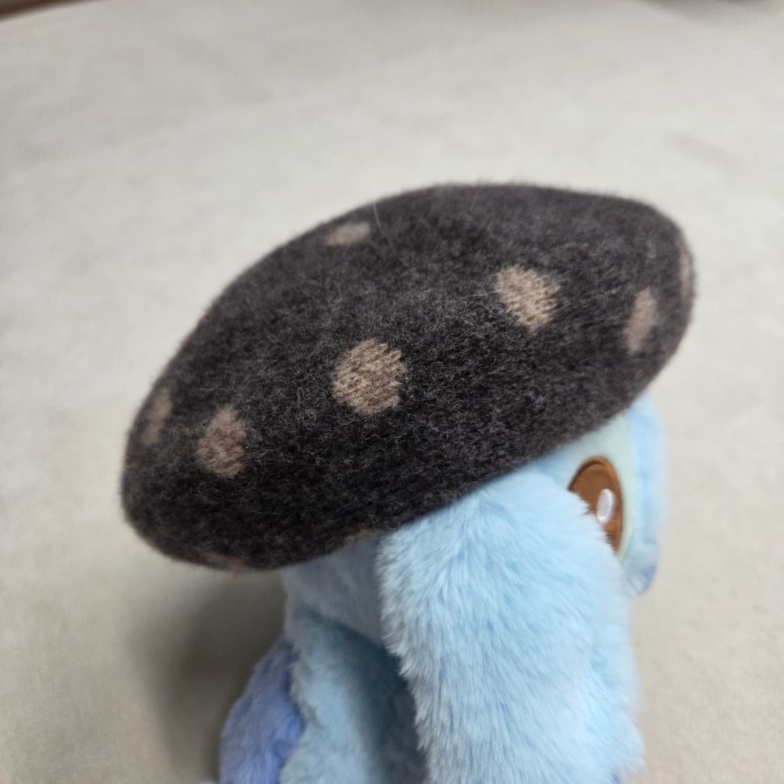 일본 빈티지 모리걸 도트 울 베레모 상품이미지2