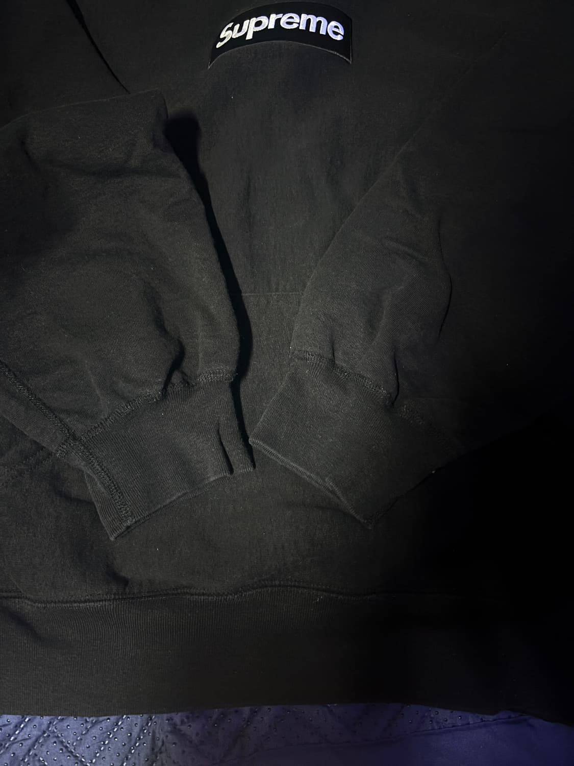 [XL] 슈프림 23fw 박스로고 후드 티셔츠 블랙 상품이미지3