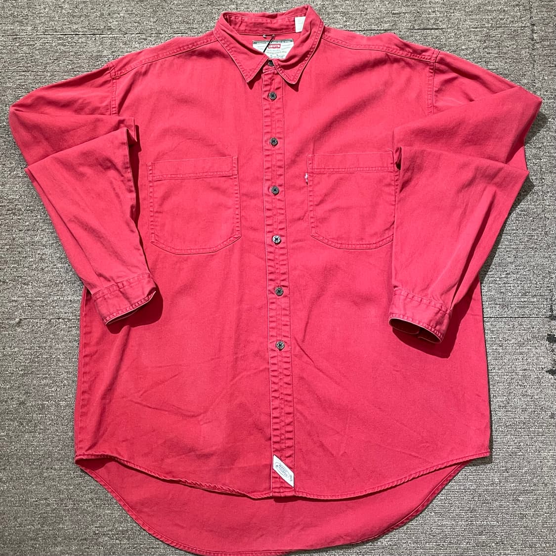 (L) 90s Levi's 리바이스 코튼 워크 셔츠 상품이미지1