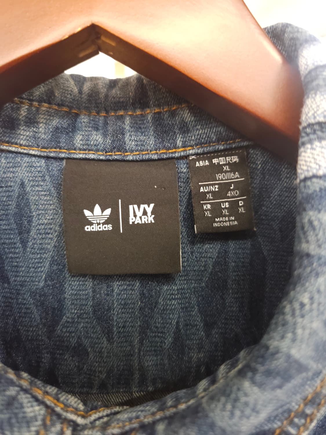 아디다스 X 아이비파크 모노그램 데님 자켓 상품이미지6