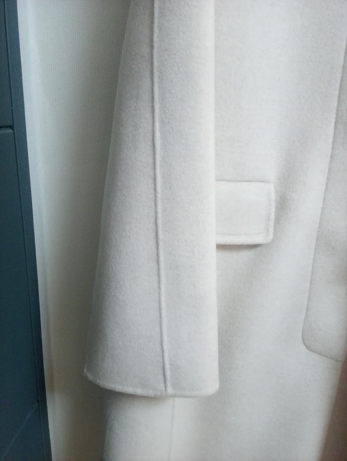 씨씨콜렉트 캐시미어 울 블렌드 폭스퍼 코트 상품이미지4