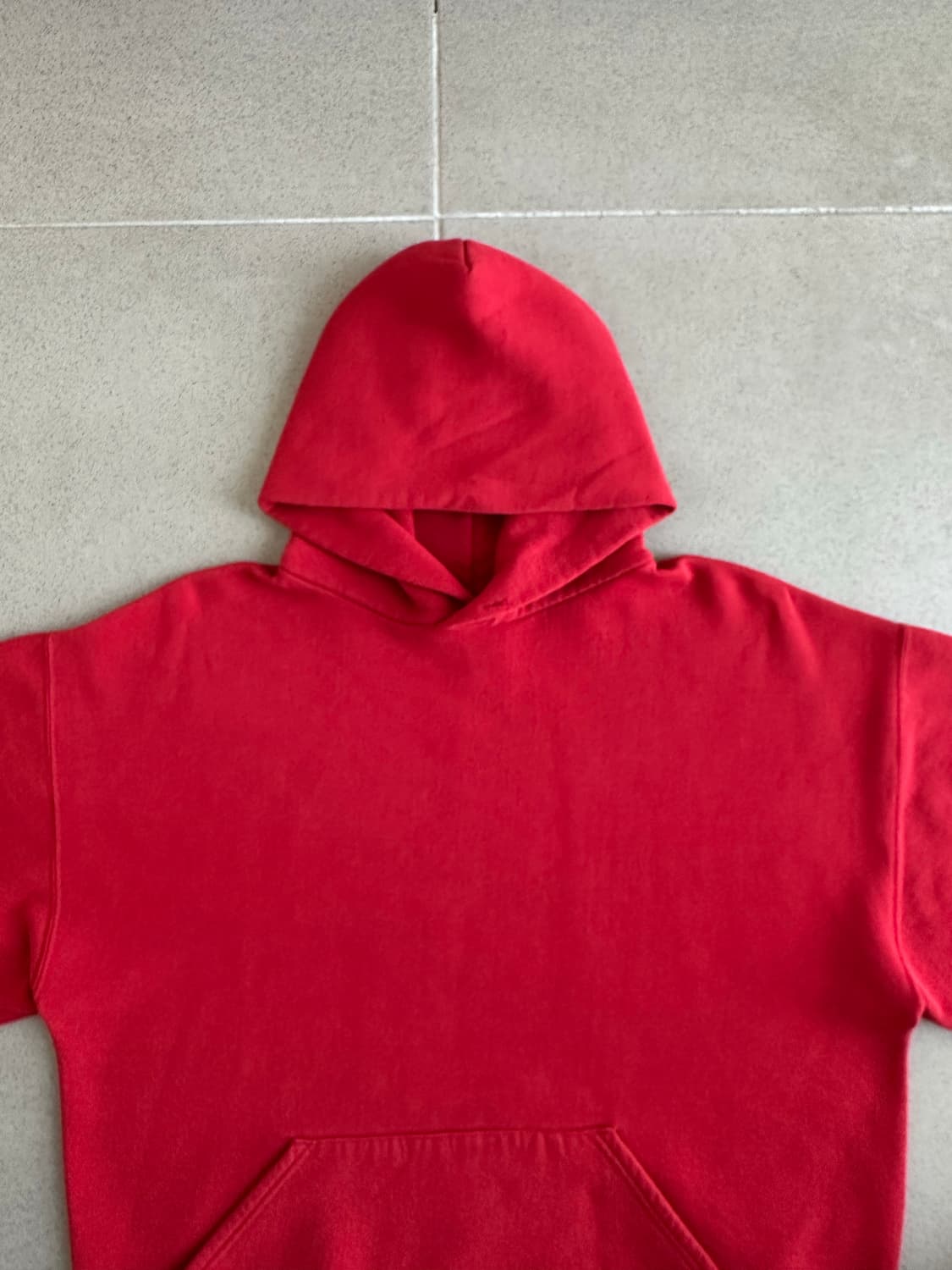 90s 빈티지 러셀 후드 레드 XL USA 상품이미지4