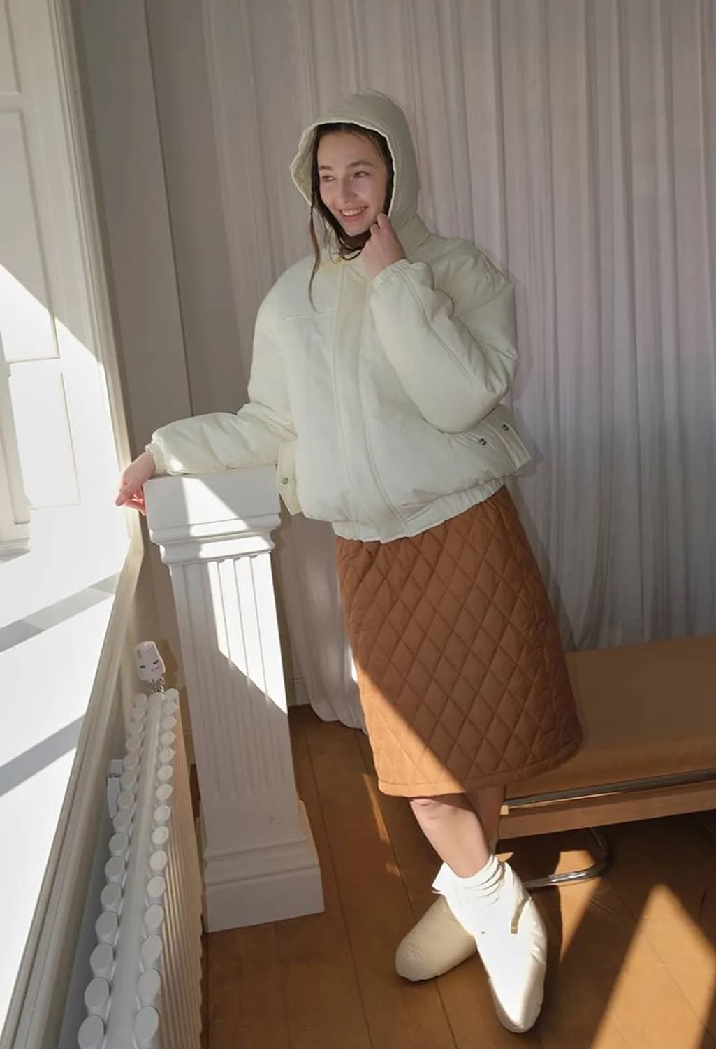 페스토 후디드 숏 점퍼 버터 상품이미지2