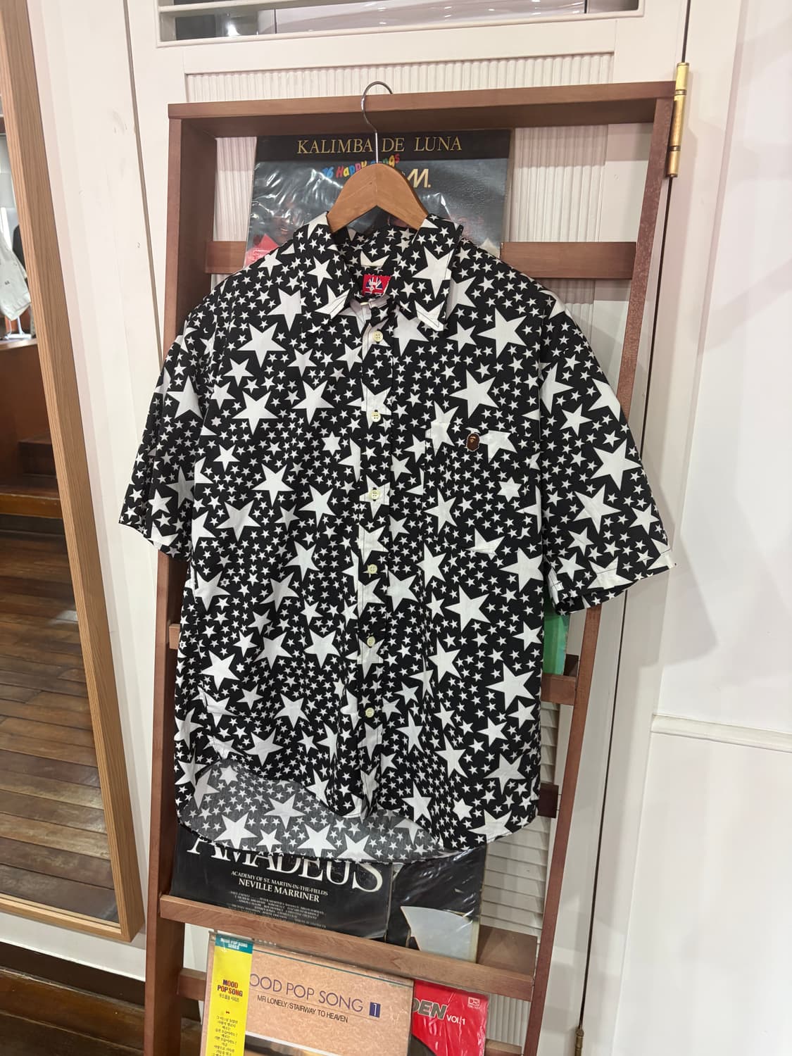 J149 Bape 베이프 스타 패턴 반팔 셔츠 상품이미지1