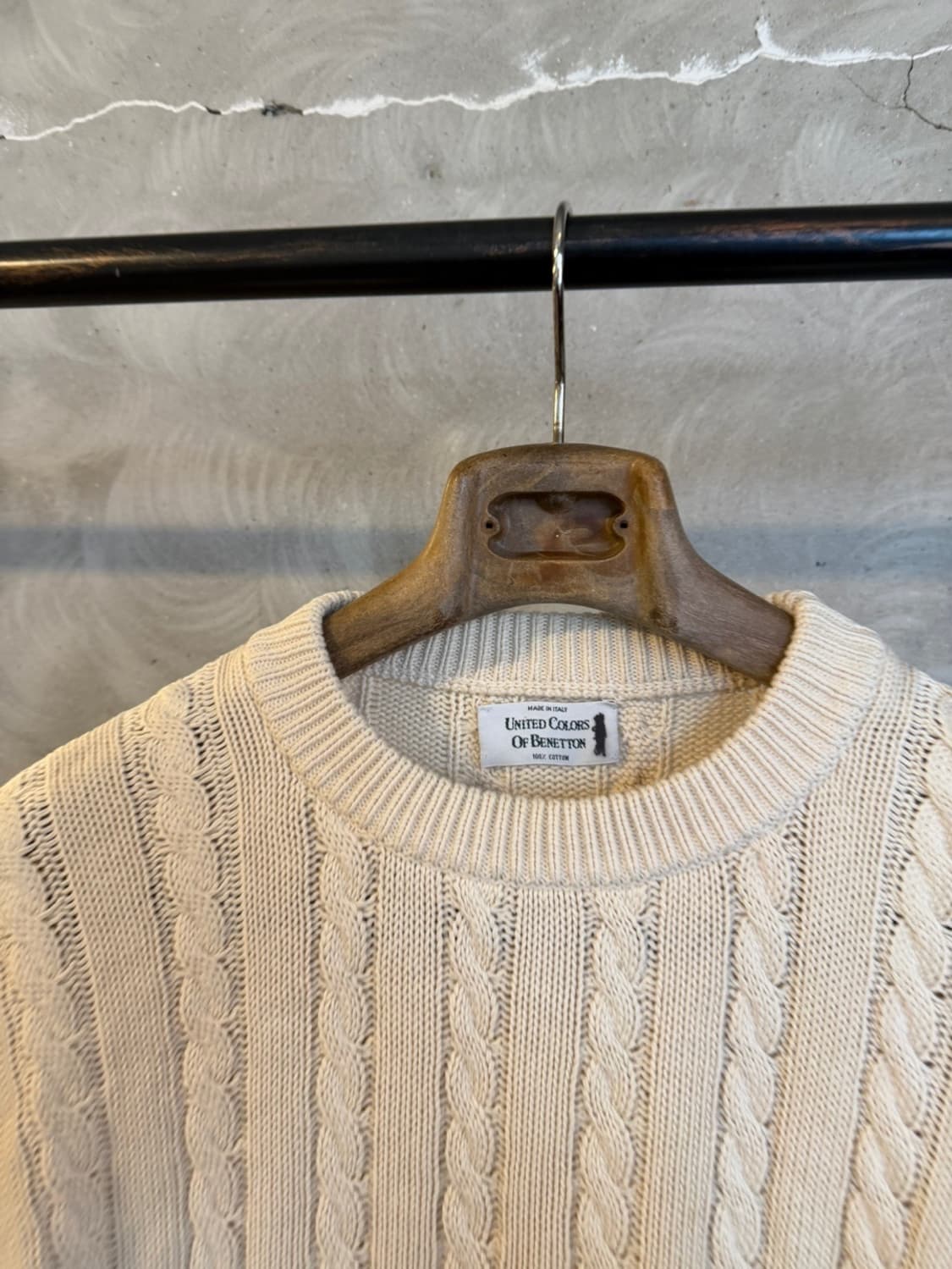 베네통 케이블 니트 105 상품이미지3