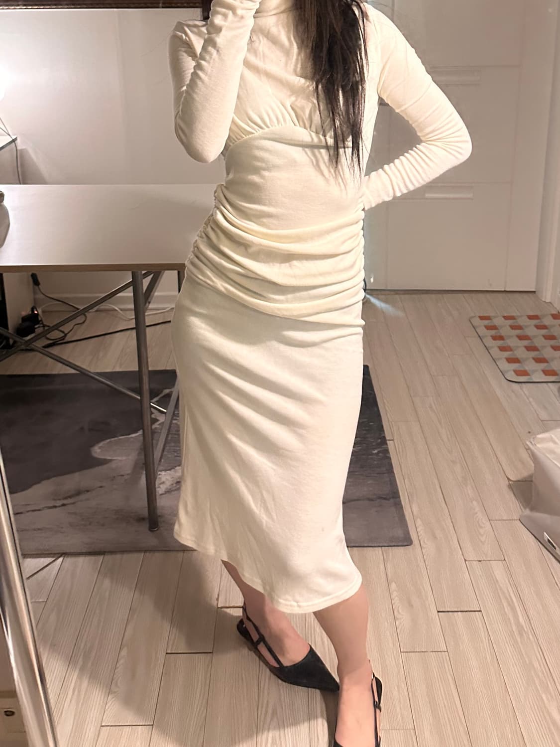 빈티지 셔링 원피스 상품이미지1