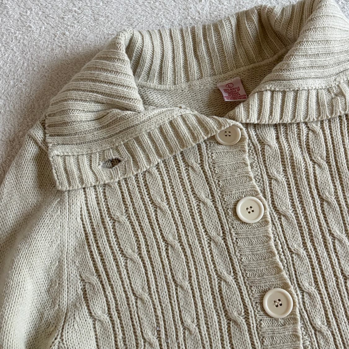 빈티지 연베이지 가디건 상품이미지3