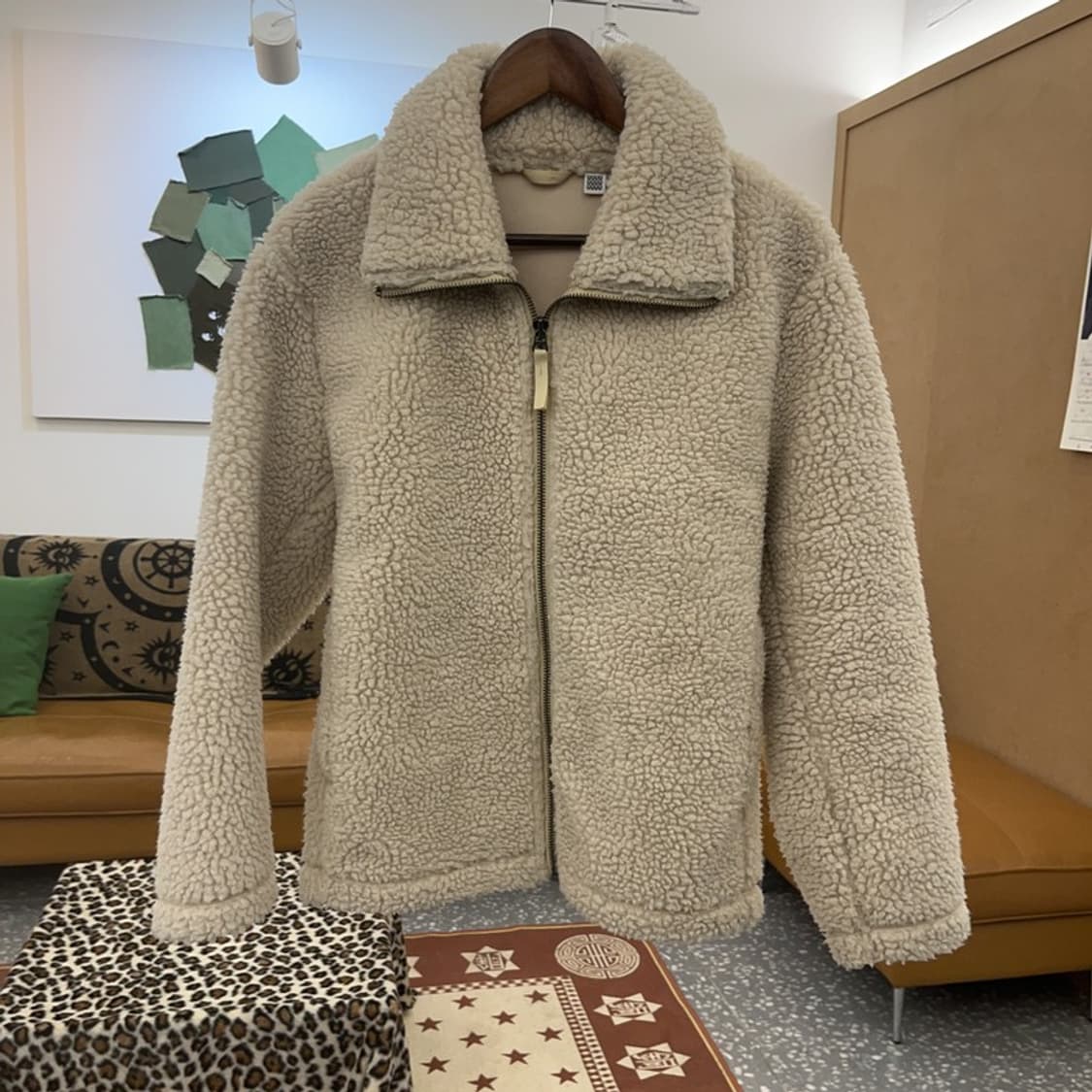 유니클로 U 이동휘 캐주얼 르메르 플리스 자켓 S C09060 상품이미지3