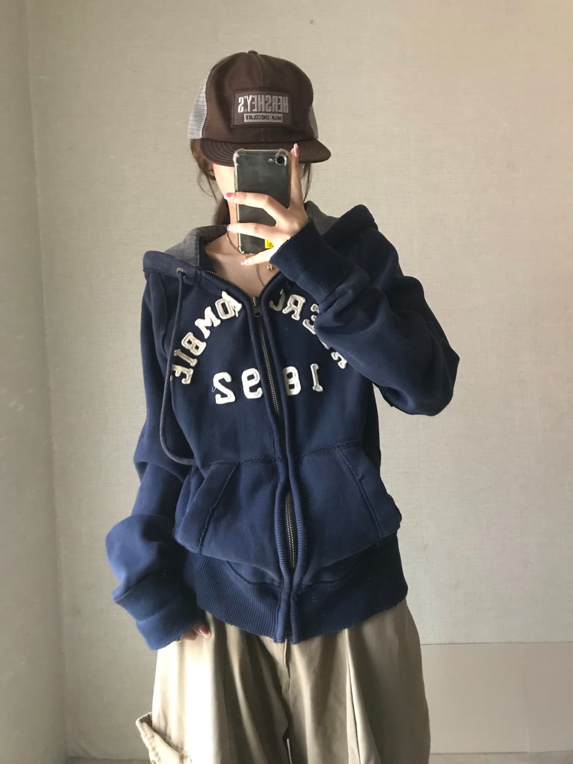 아베크롬비 네이비 후드집업 상품이미지4