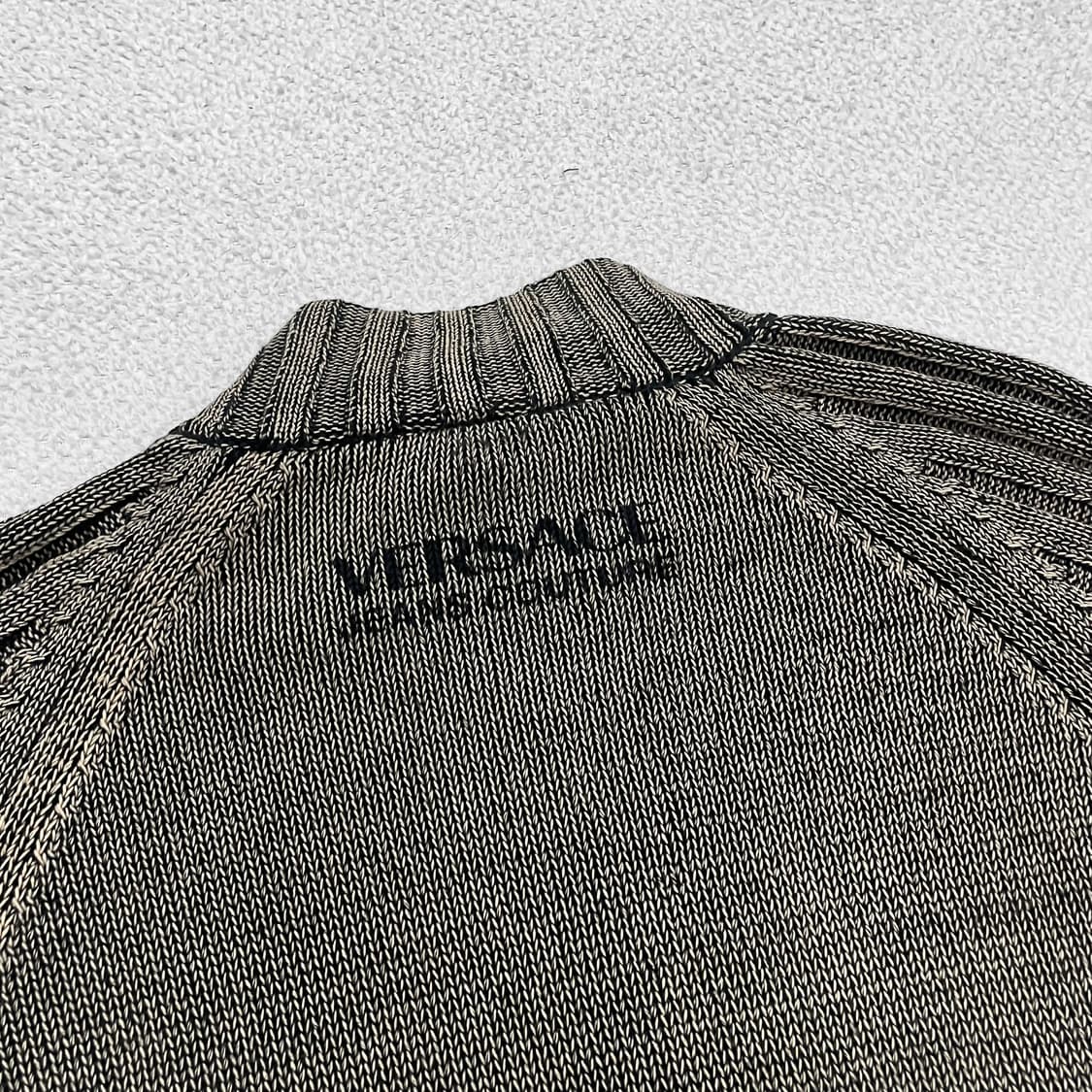 베르사체 진스 꾸띄르 가먼트다이드 니트 집업 상품이미지3