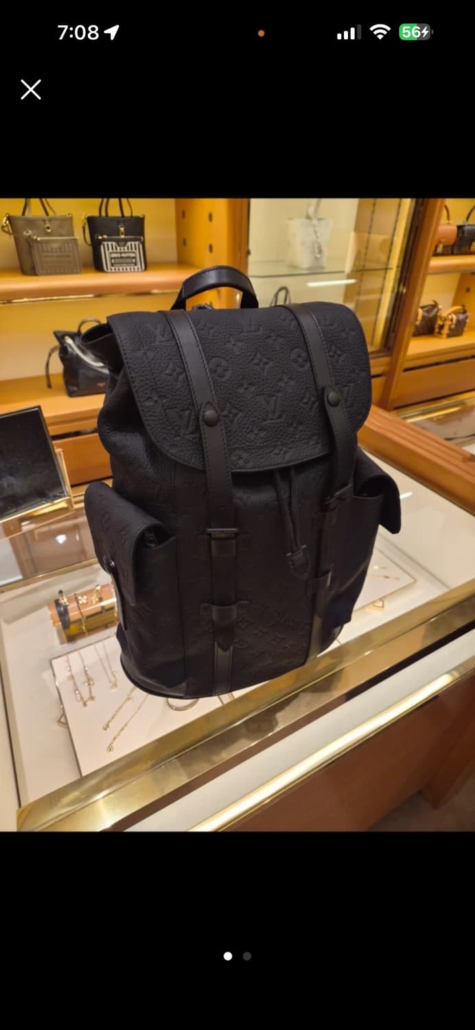 (정품)루이비통 크리스토퍼 MM 백팩 블랙 새상품 구매가681만원짜리 상품이미지1