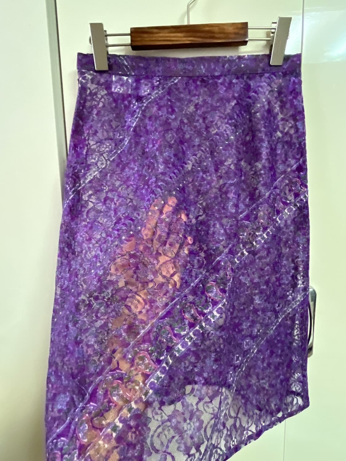 레이어링 바이올렛 레이스 스커트 상품이미지3