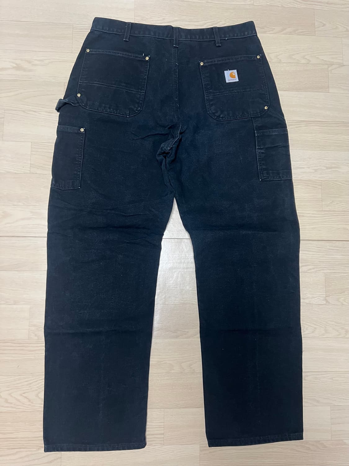 칼하트 더블니 블랙 팬츠 36X32사이즈 상품이미지2