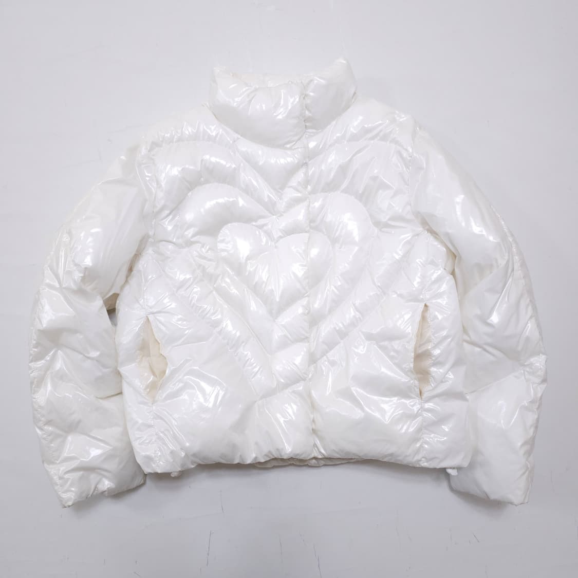 배드블루 하트 퍼프 패딩 상품이미지2