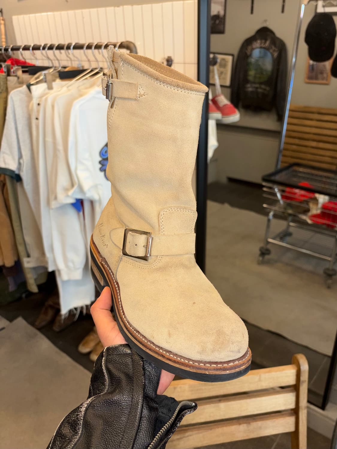 Hawkins suede beige engineered boots (8) 상품이미지5