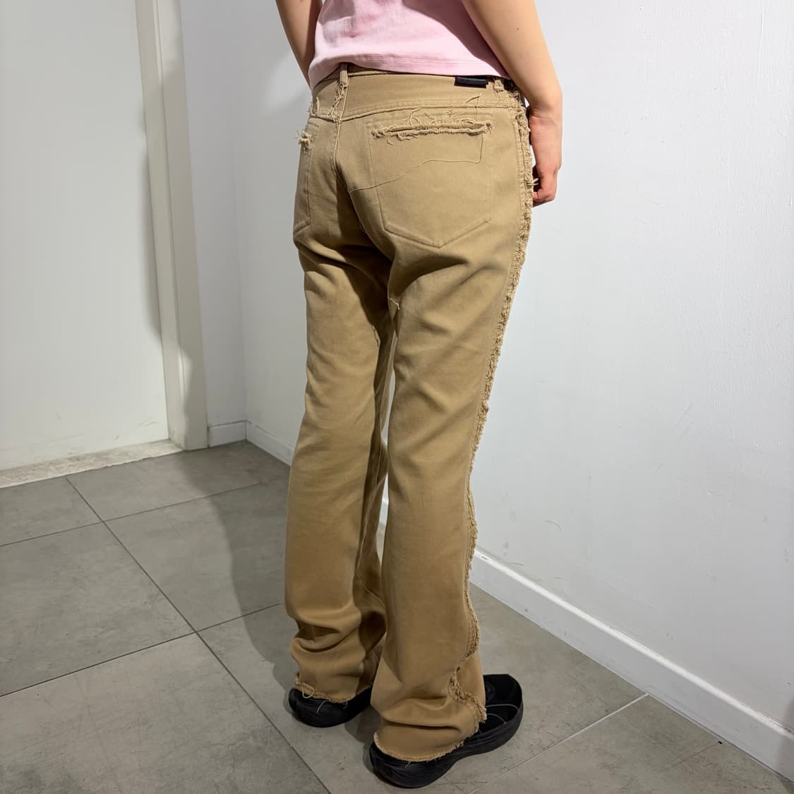 Custom culture 커스텀 컬쳐 데미지 디테일 부츠컷 팬츠 해 상품이미지3