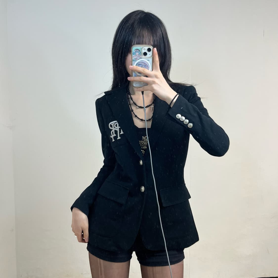 Polo double-knit jacquard blazer jacket 상품이미지1
