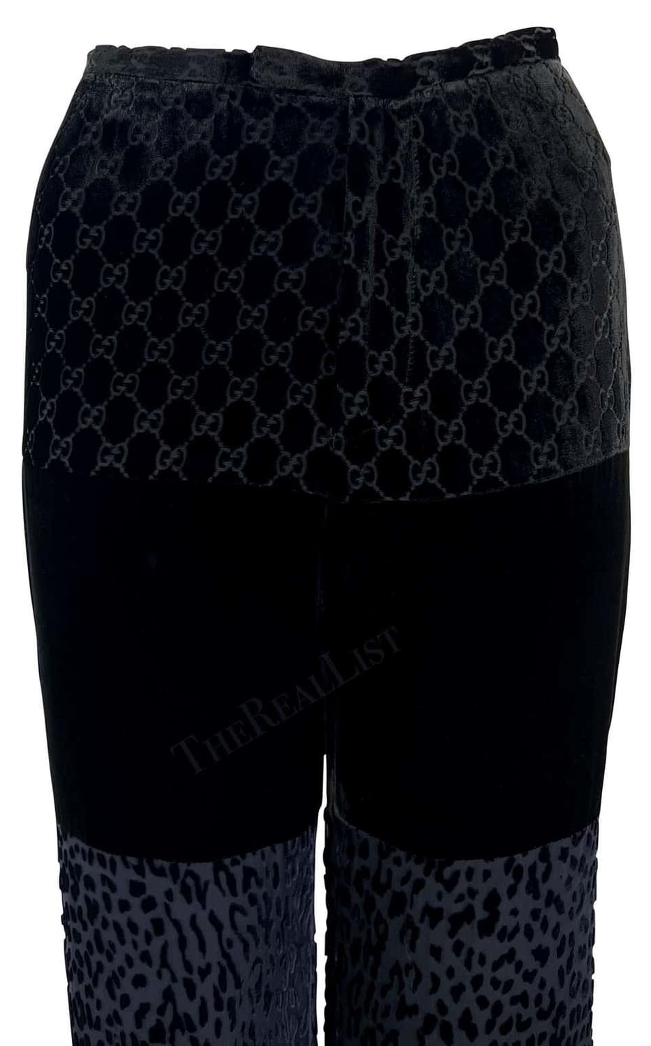 38/ 구찌 1997FW 톰포드 런웨이 벨벳 패치워크 팬츠 상품이미지4