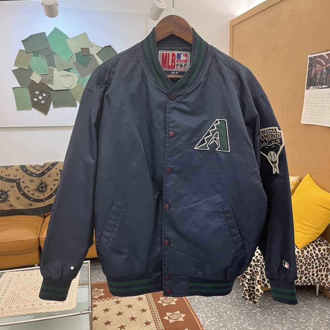 MLB 올드스쿨 레트로 90's 애리조나 바시티 자켓 95 C09854 상품이미지3