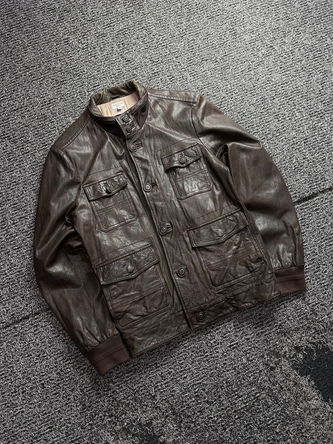 헨리코튼 아카이브 램스킨 양가죽 봄버 자켓 3373 상품이미지1