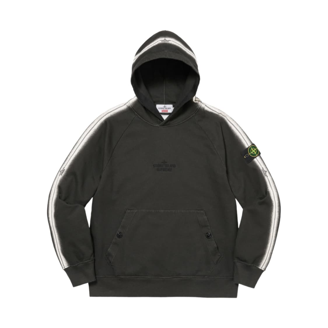 슈프림 x 스톤아일랜드 22ss 스트라이프 후드티 팝니다 상품이미지3