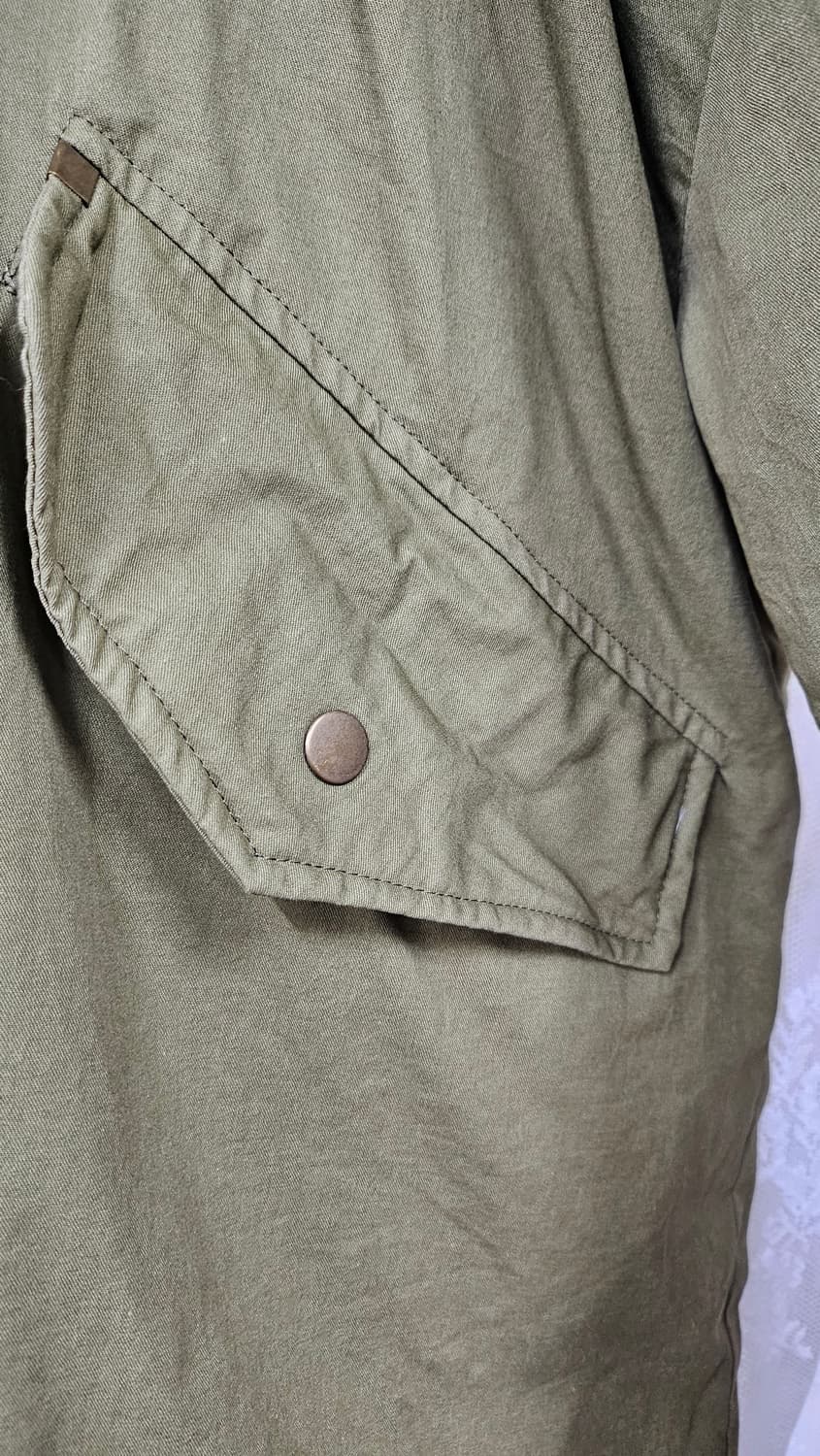 카키  오리털 야상 개파카 상품이미지6