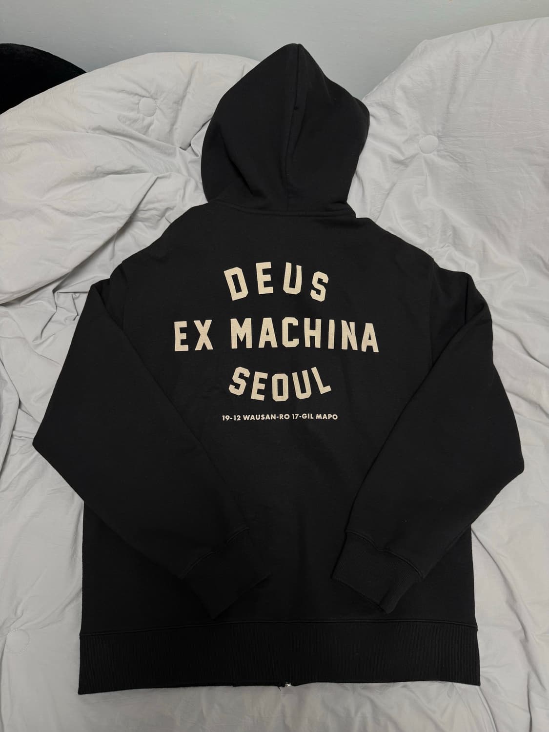 데우스 엑스 마키나 컬리지 어드레스 후드 집업 블랙 L사이즈 상품이미지1