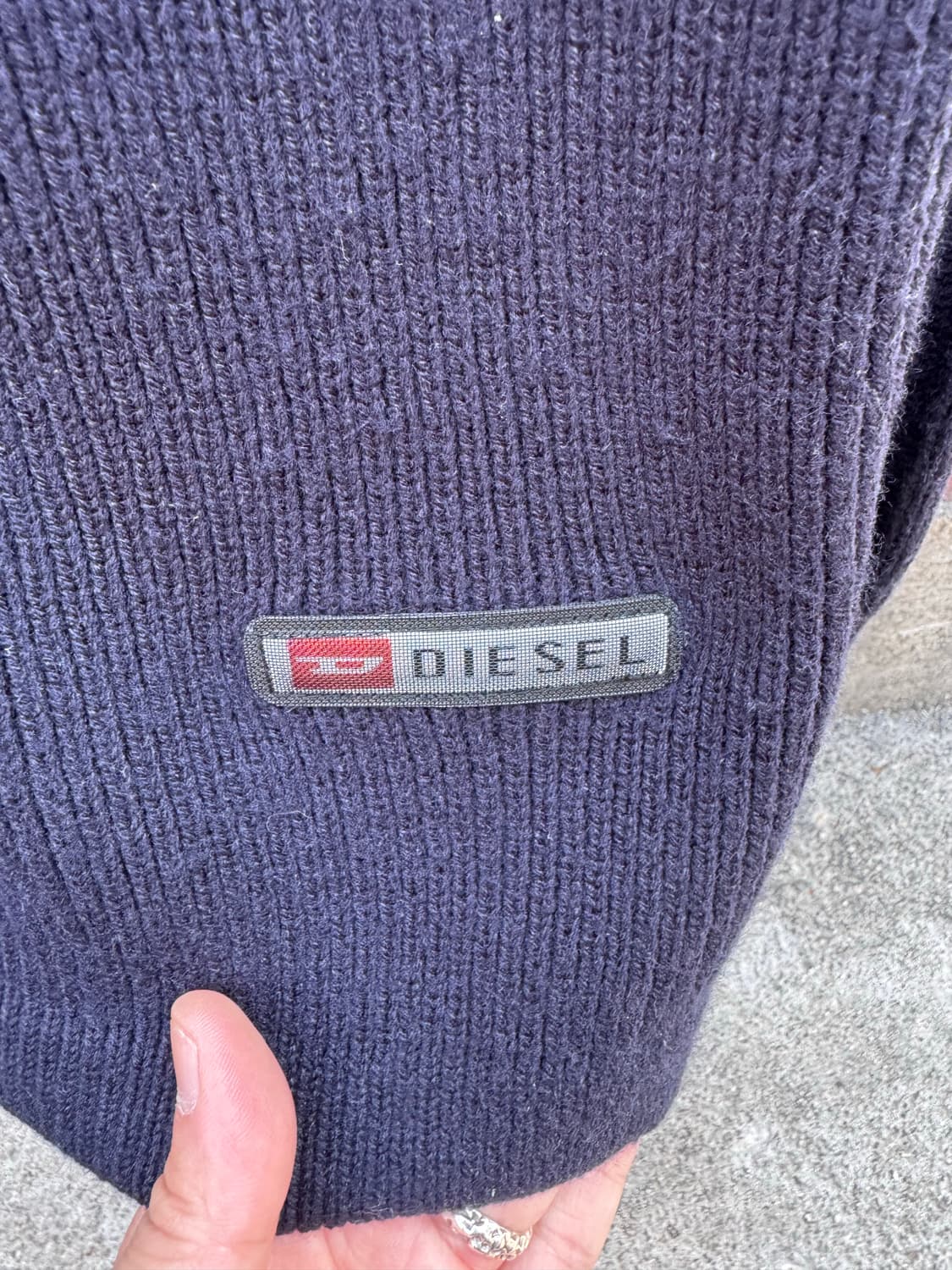 90s 디젤 니트집업  상품이미지5