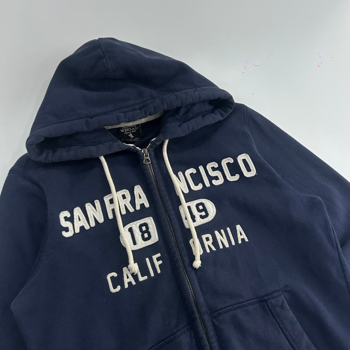 Who A U 후아유 센프란시스코 네이비 후드집업 상품이미지4