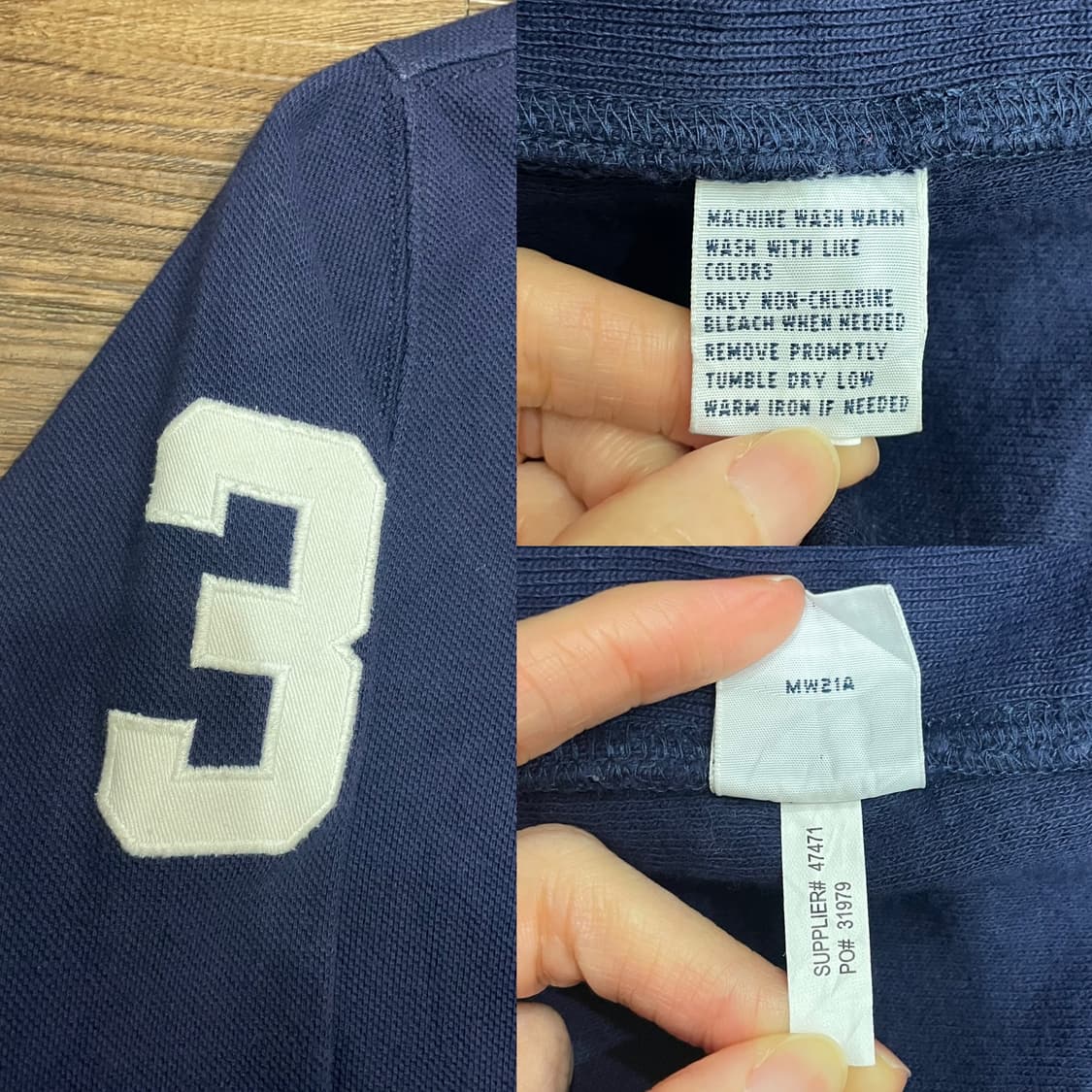 폴로 빅포니 코튼 집업 자켓 네이비 상품이미지6