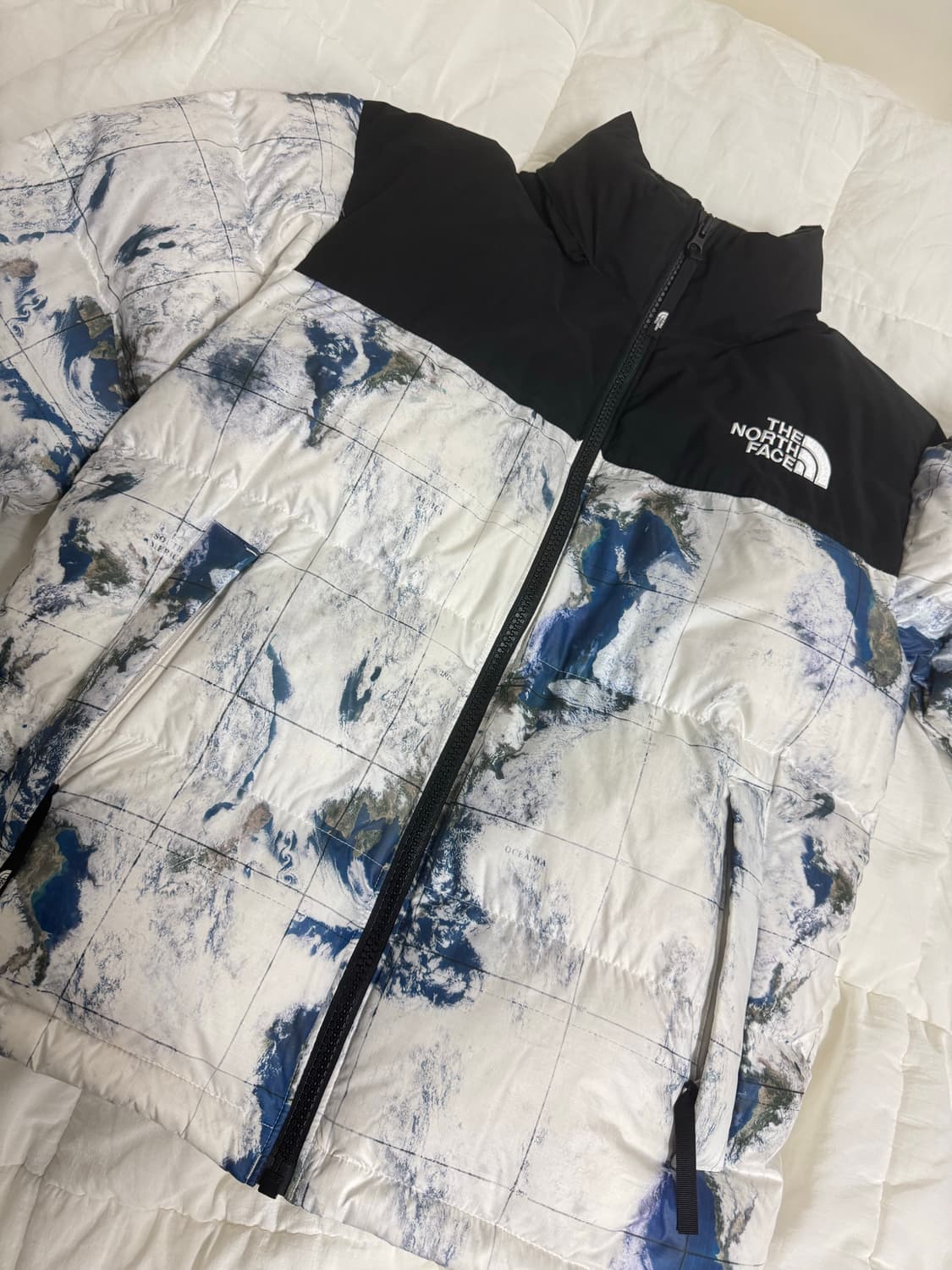 노스페이스 화이트라벨 눕시 화이트 샌드 지구패딩 상품이미지4