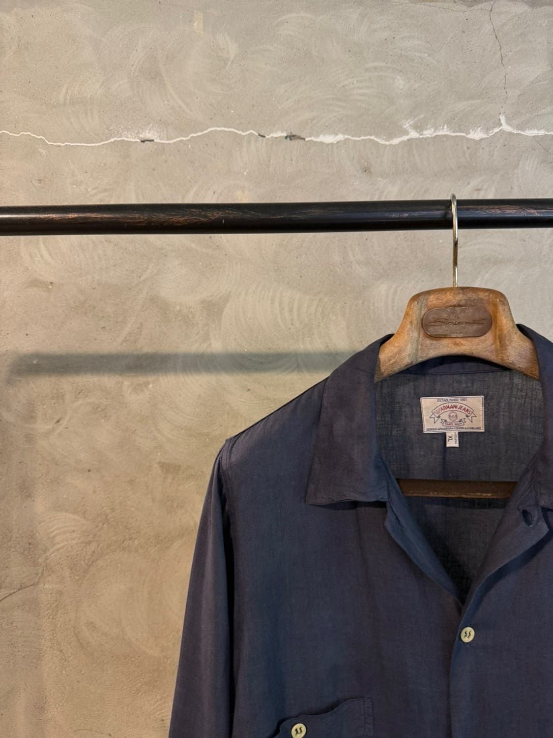 아르마니진스 오픈칼라넥 셔츠 100 상품이미지2