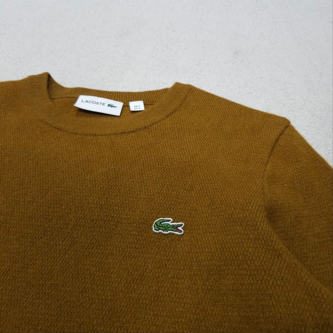 라코스테 울 니트 S 머스타드 상품이미지4