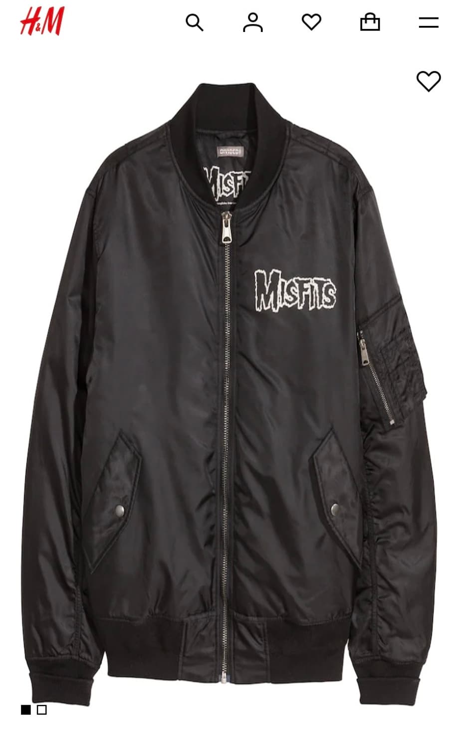 H&M X MISFITS MA-1 JACKET 상품이미지7