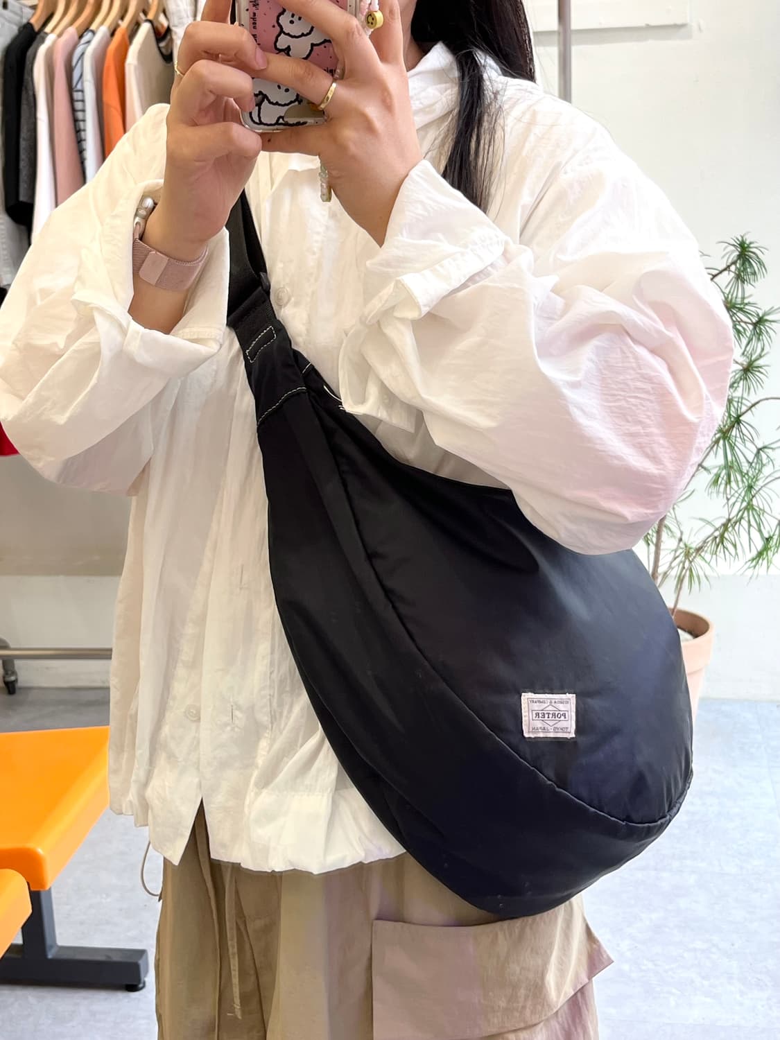 요시다포터 반달 숄더백 상품이미지3