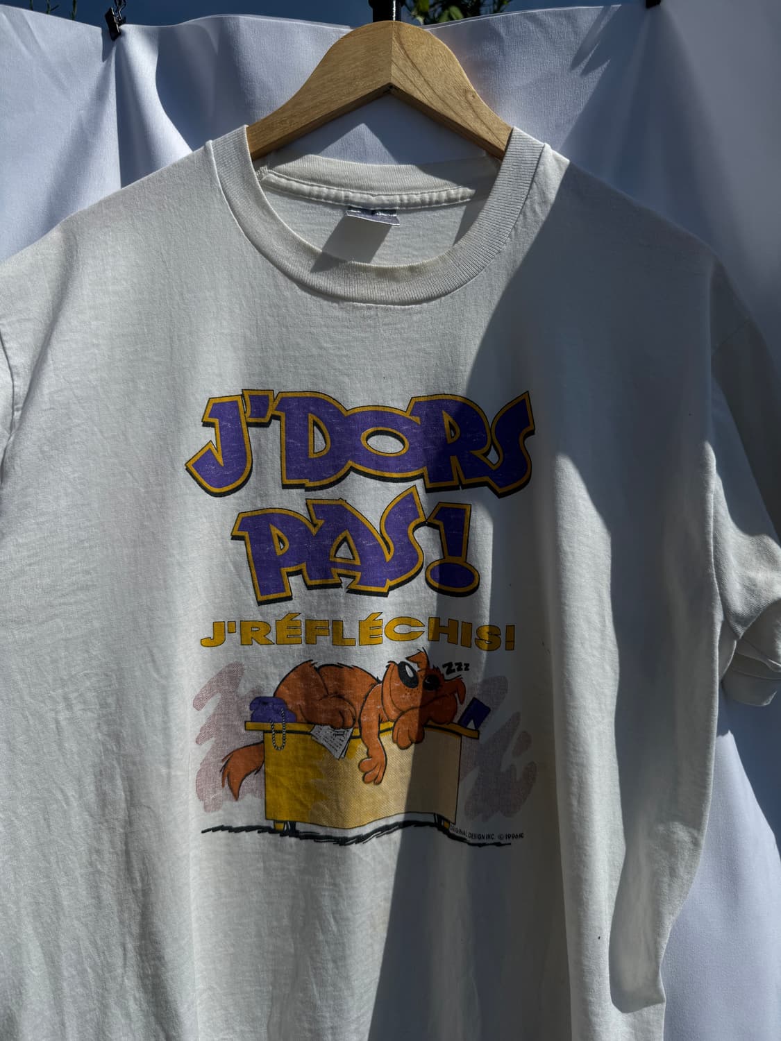 90s USA Fruit of the Loom 빈티지 프린팅 티 L 상품이미지2