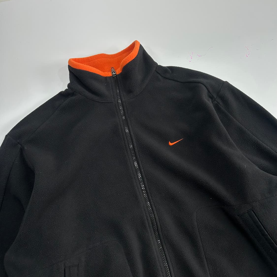 Nike 나이키 오렌지 포인트 블랙 후리스집업 상품이미지4