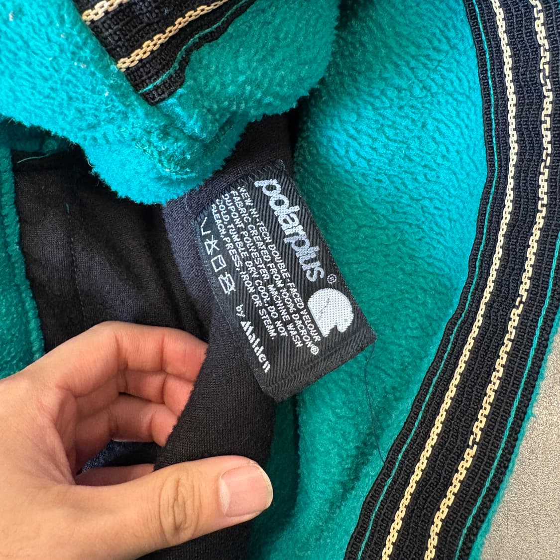 90s L.L.bean 90년대 미국 생산 엘엘빈 그린 플리스 자켓 상품이미지9