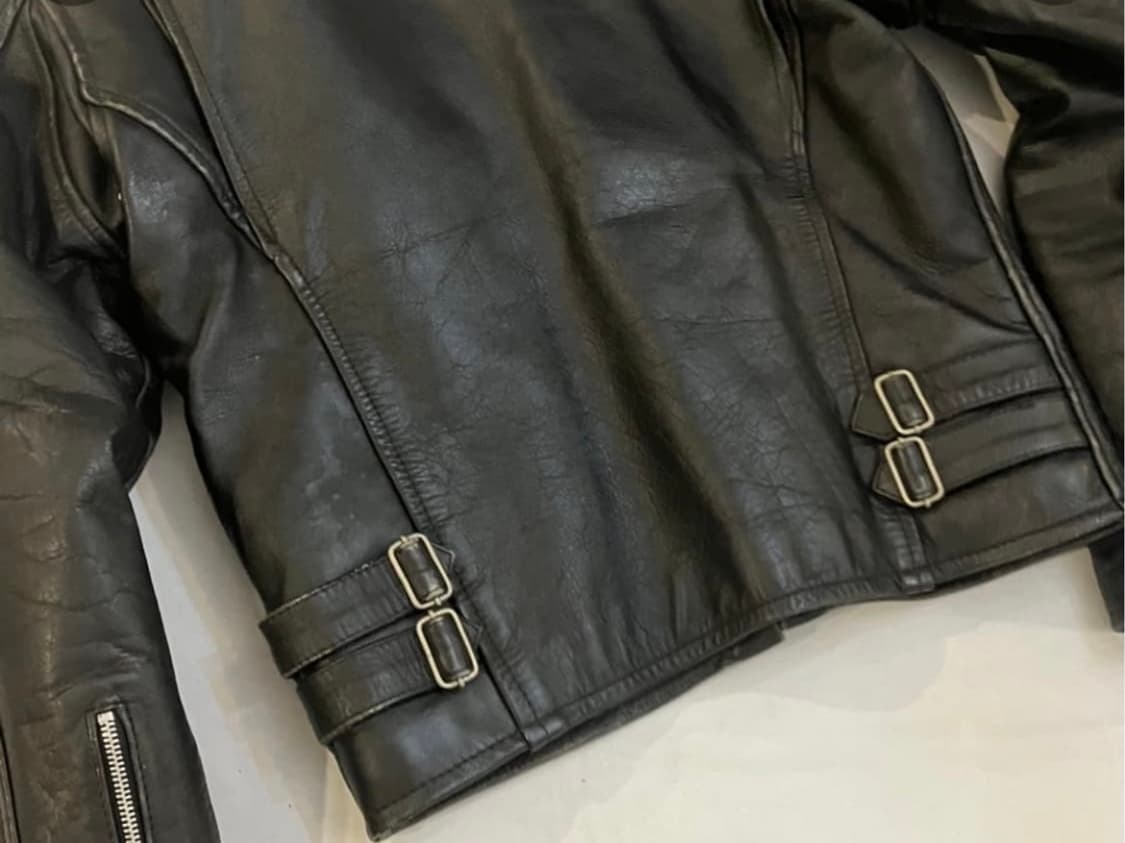 AMERICAN NOSTALGIA 싱글 레더 라이더 자켓 상품이미지2