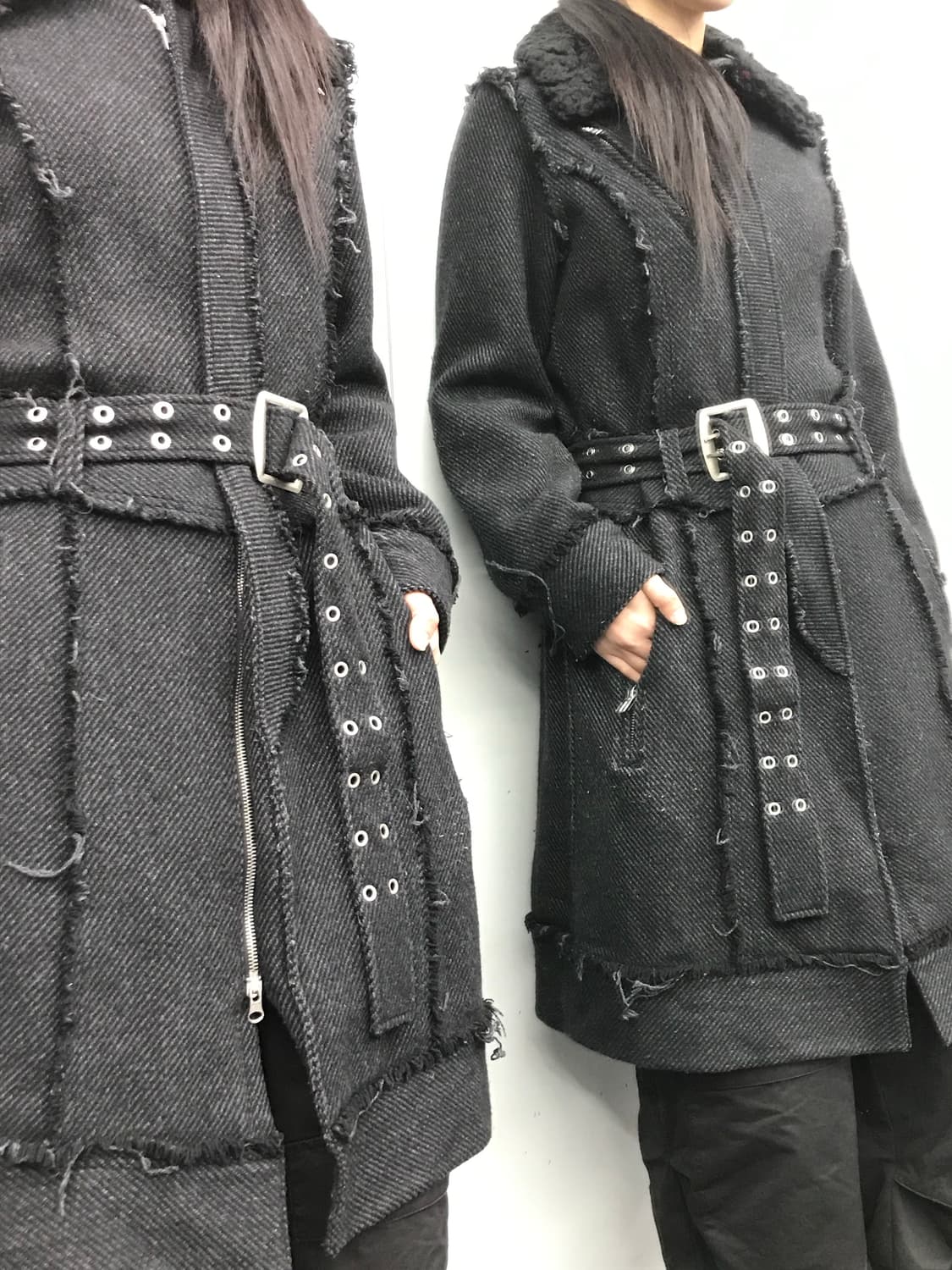 Algonquins cut-off belt coat 상품이미지2