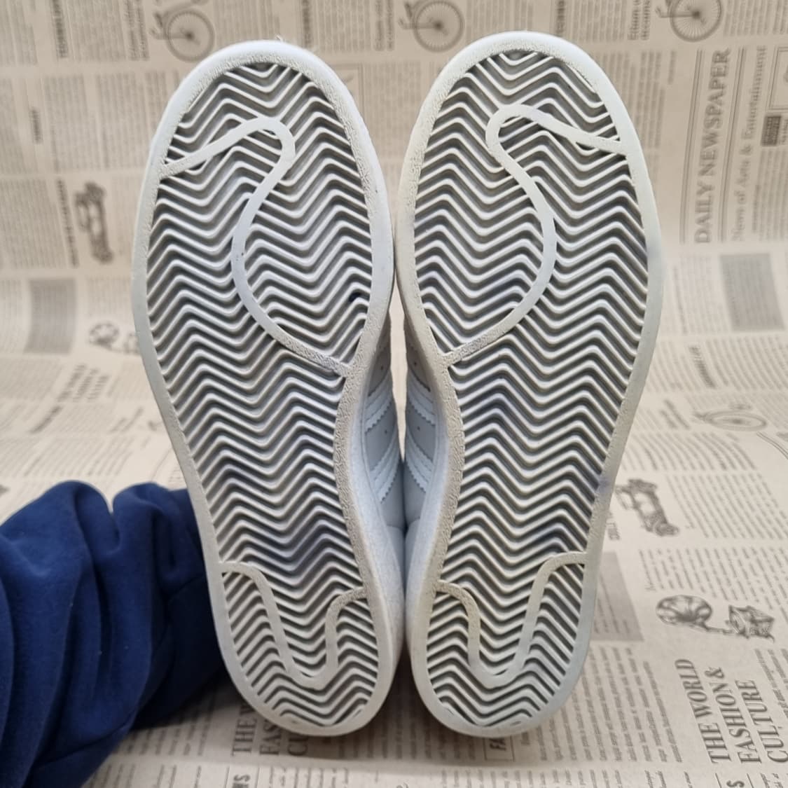 아디다스 슈퍼스타 화이트다크그린 운동화235 상품이미지3