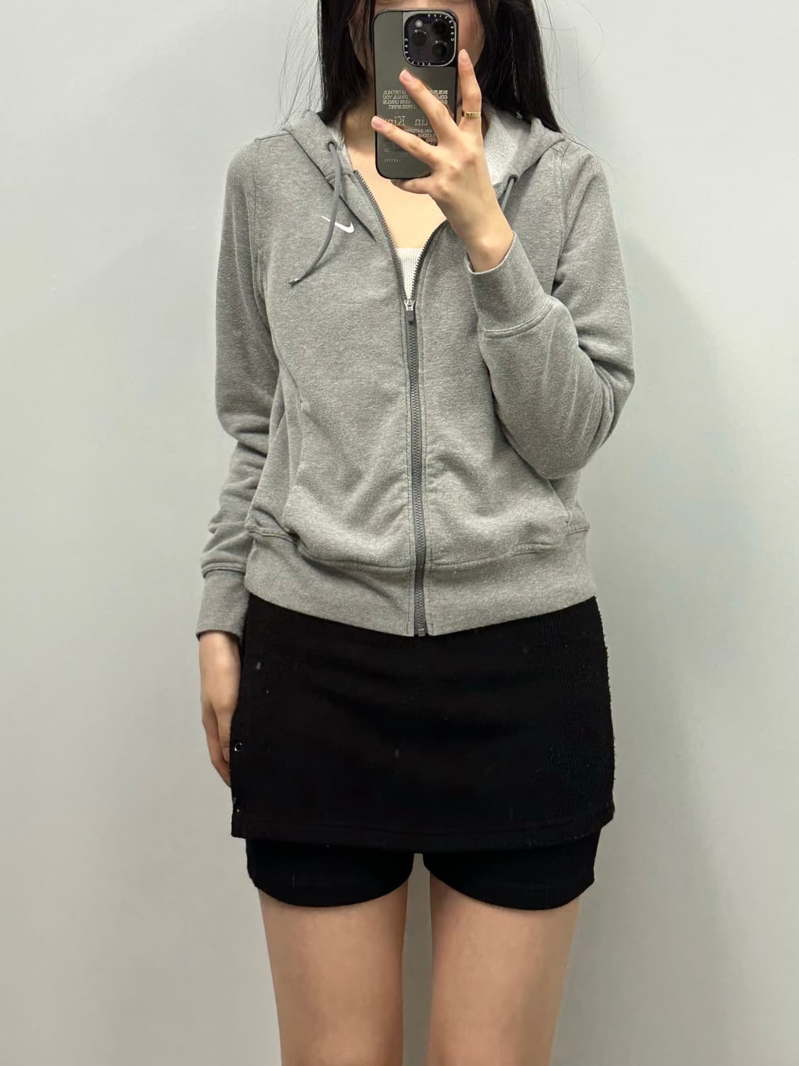 나이키 스우시 그레이 후드집업 상품이미지1