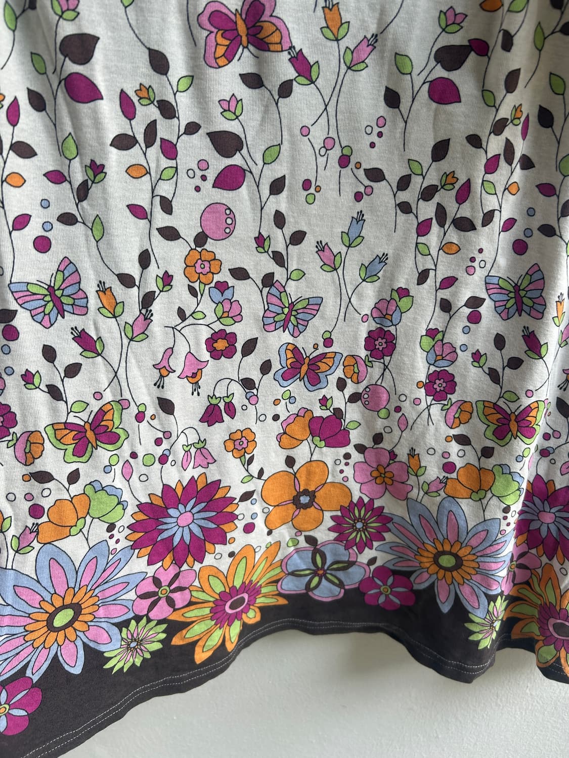 나비 꽃 티셔츠  상품이미지4