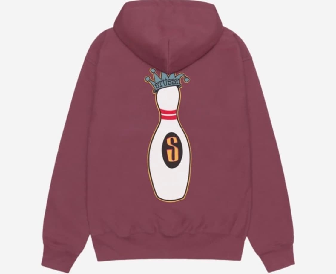 스투시 킹핀 후드집업 옥스블러드 (버건디) 상품이미지2