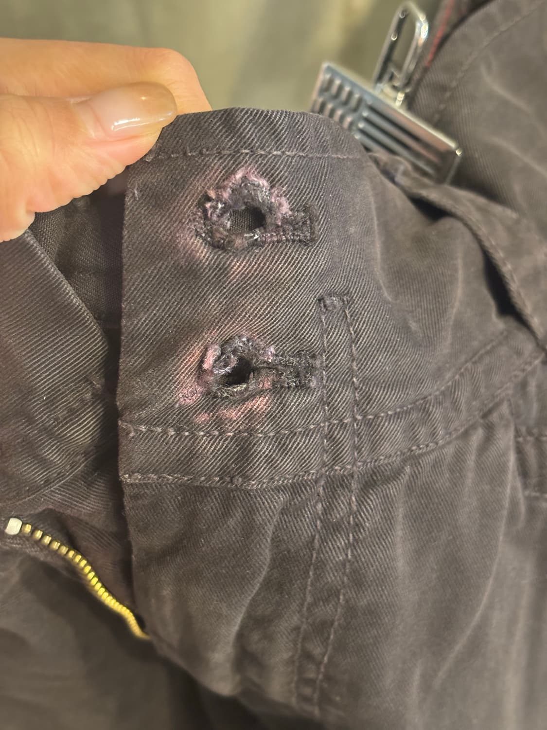 디젤 블랙 카고 팬츠 수선 상품이미지4